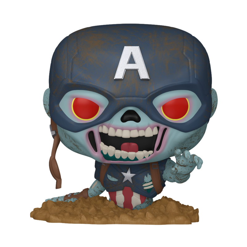 Funko Pop! Marvel: Zombies - Zombie Captain America Vinyl Figure