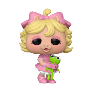 Funko Pop! Muppets - Baby Piggy Vinyl Figure holding Kermit the Frog in a cute pose.