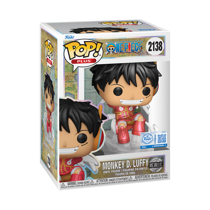 Funko Pop! Plus One Piece - Luffy (Egghead) Metallic Vinyl Figure