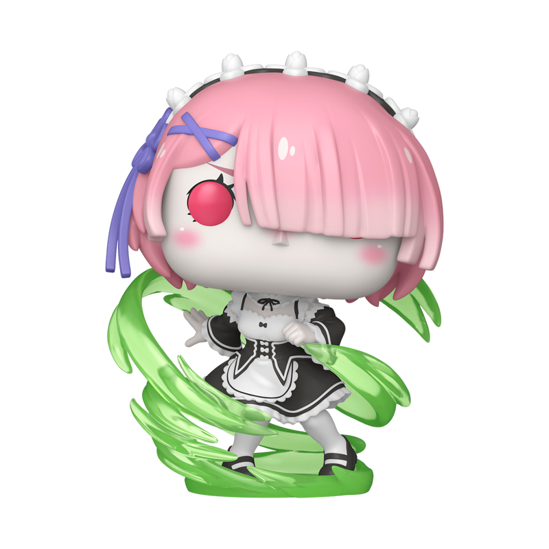 Funko Pop! Plus Re:ZERO - Ram (Wind Magic)  Glow Vinyl Figure