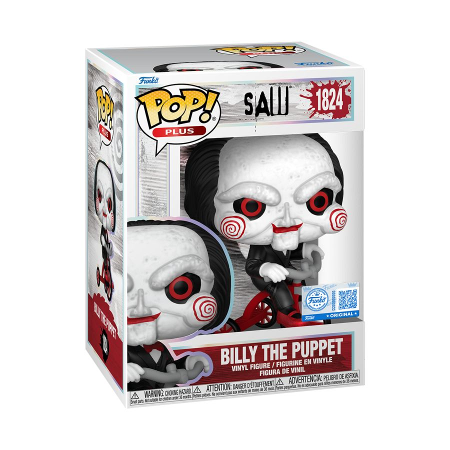 Funko Pop! Plus Saw: 10th Anniversary - Billy on Tricycle Vinyl Figure, image 2