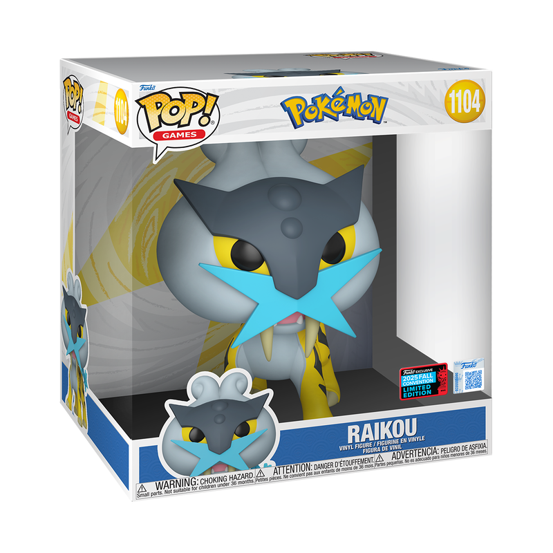 Funko Pop! Pokemon - Raikou 10" NYCC Vinyl Figure, image 2