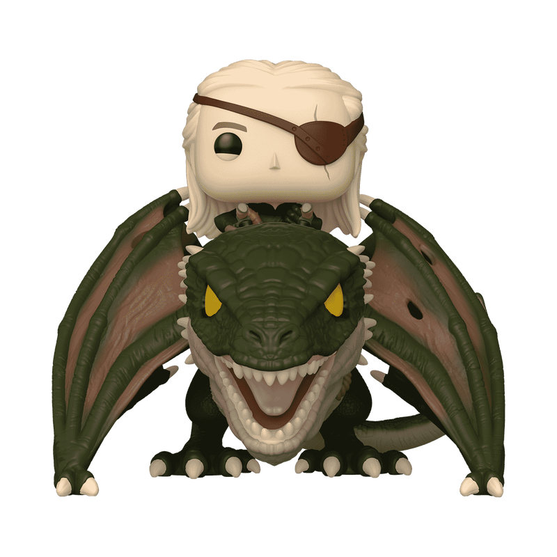 Funko Pop! Ride Deluxe House of the Dragon - Aemond Targaryen with Vhagar Vinyl Figure
