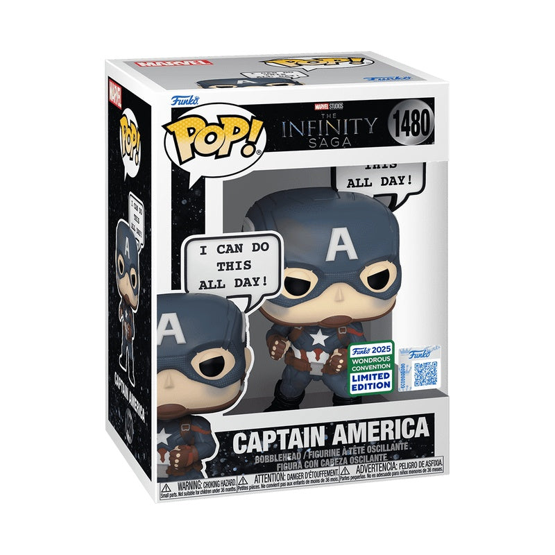 Funko Pop! Sayings - Captain America 'I Can Do This All Day' Vinyl Figure, image 2