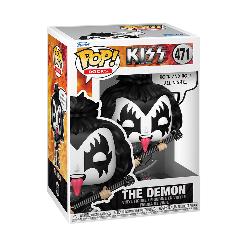Funko Pop! Sayings - KISS: The Demon (Rock & Roll All Night) Vinyl Figure