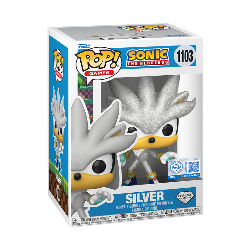 Funko Pop! Sonic - Silver Diamond Glitter Vinyl Figure, image 2