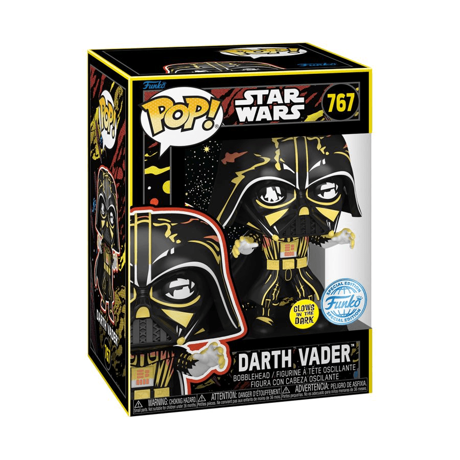 Funko Pop! Star Wars - Darth Vader Retro Glow Vinyl Figure, image 3