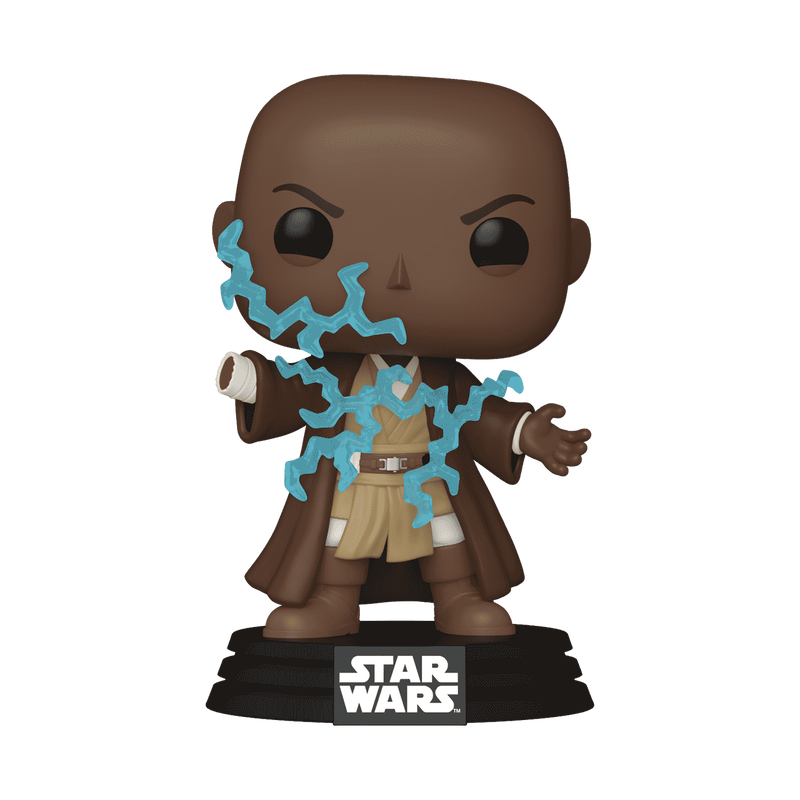 Funko Pop! Star Wars: Revenge of the Sith - Mace Windu Electricity Glow Vinyl Figure