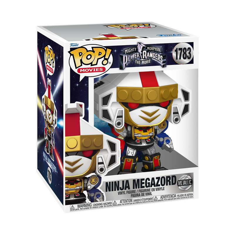 Funko Pop! Super Power Rangers (1995) - Ninja Megazord (Metallic) 6" Vinyl Figure