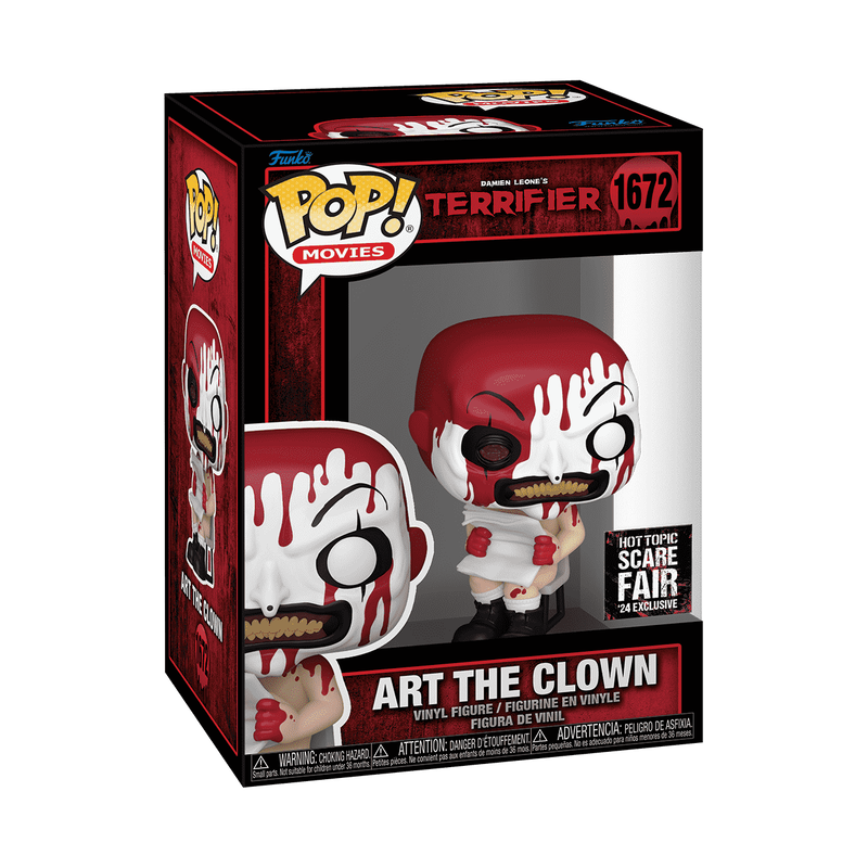 Funko Pop! Terrifier - Art the Clown Sitting (Bloody) Vinyl Figure, image 2