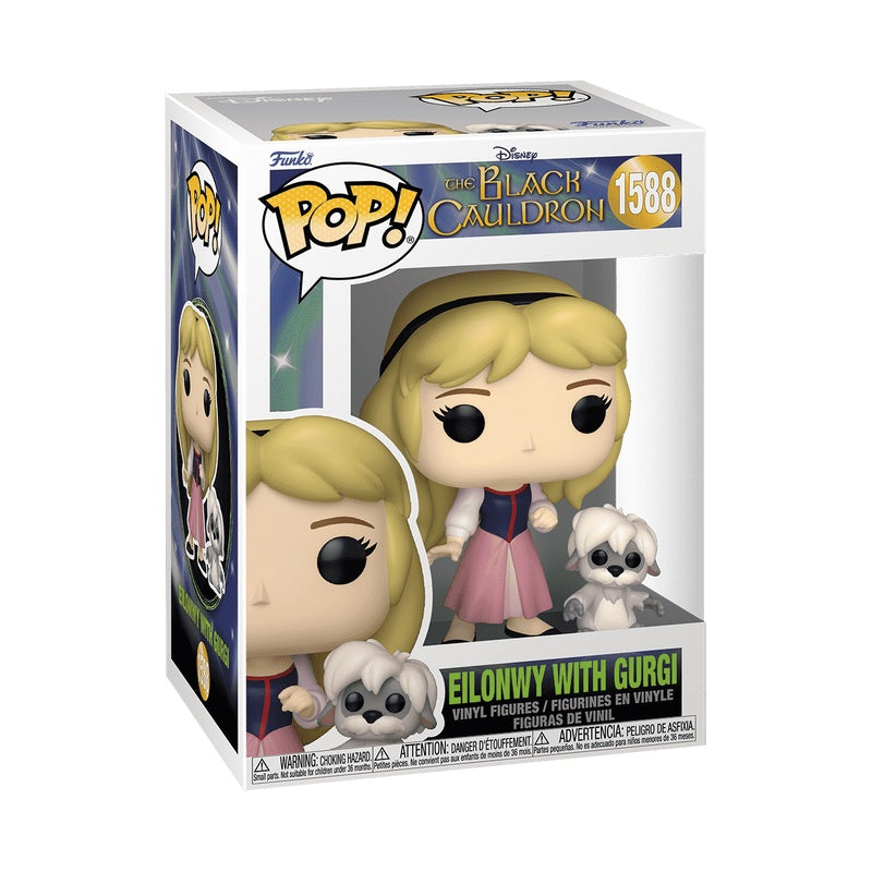Funko Pop! The Black Cauldron - Eilowny with Gurgi Vinyl Figure, image 2