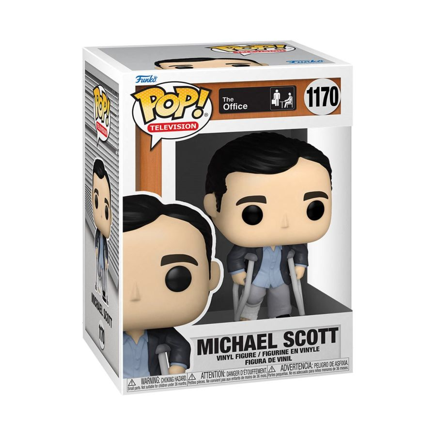 Funko Pop! The Office - Michael with Crutches Vinyl Figure, image 2
