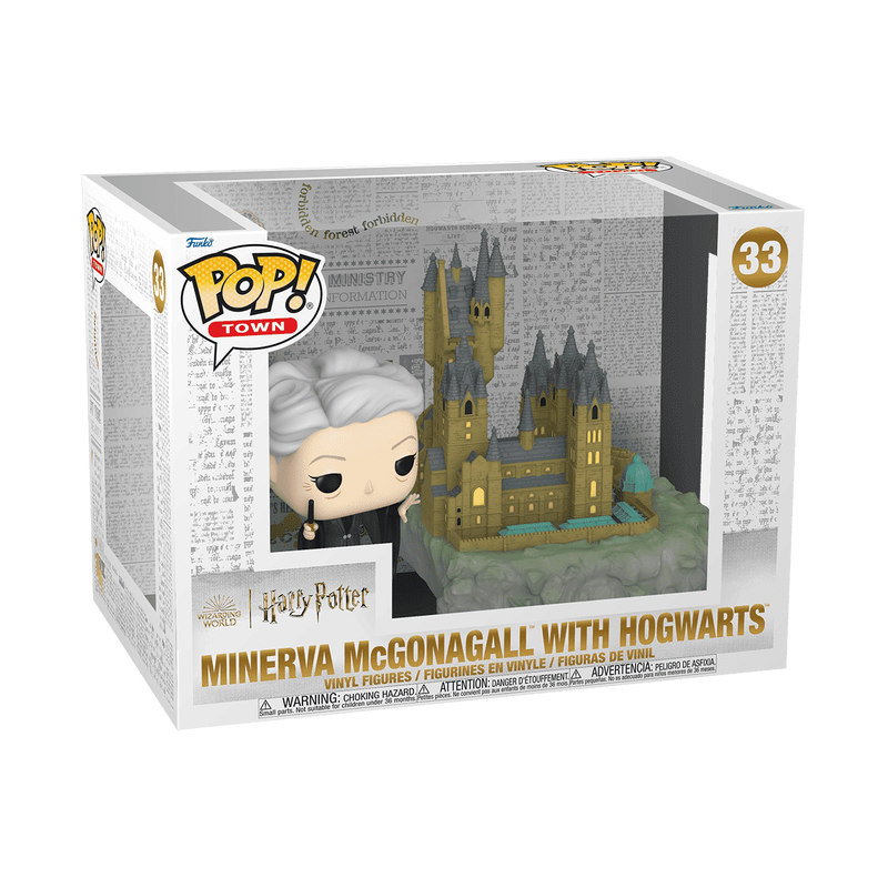 Funko Pop! Town Harry Potter - Minerva with Hogwarts Vinyl Figure