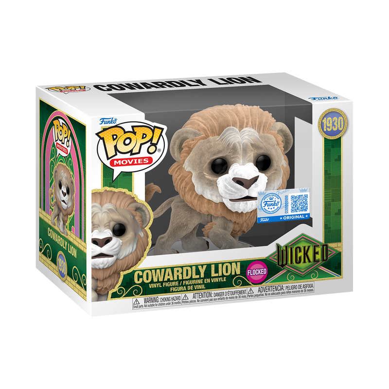 Funko Pop! Wicked (2025) - Cowardly Lion Flocked Vinyl Figure