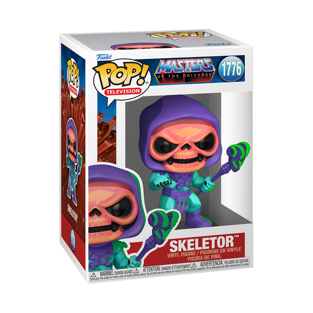 Funko Pop! MotU - Skeletor (Retro Neon Deco) Vinyl Figure, image 2