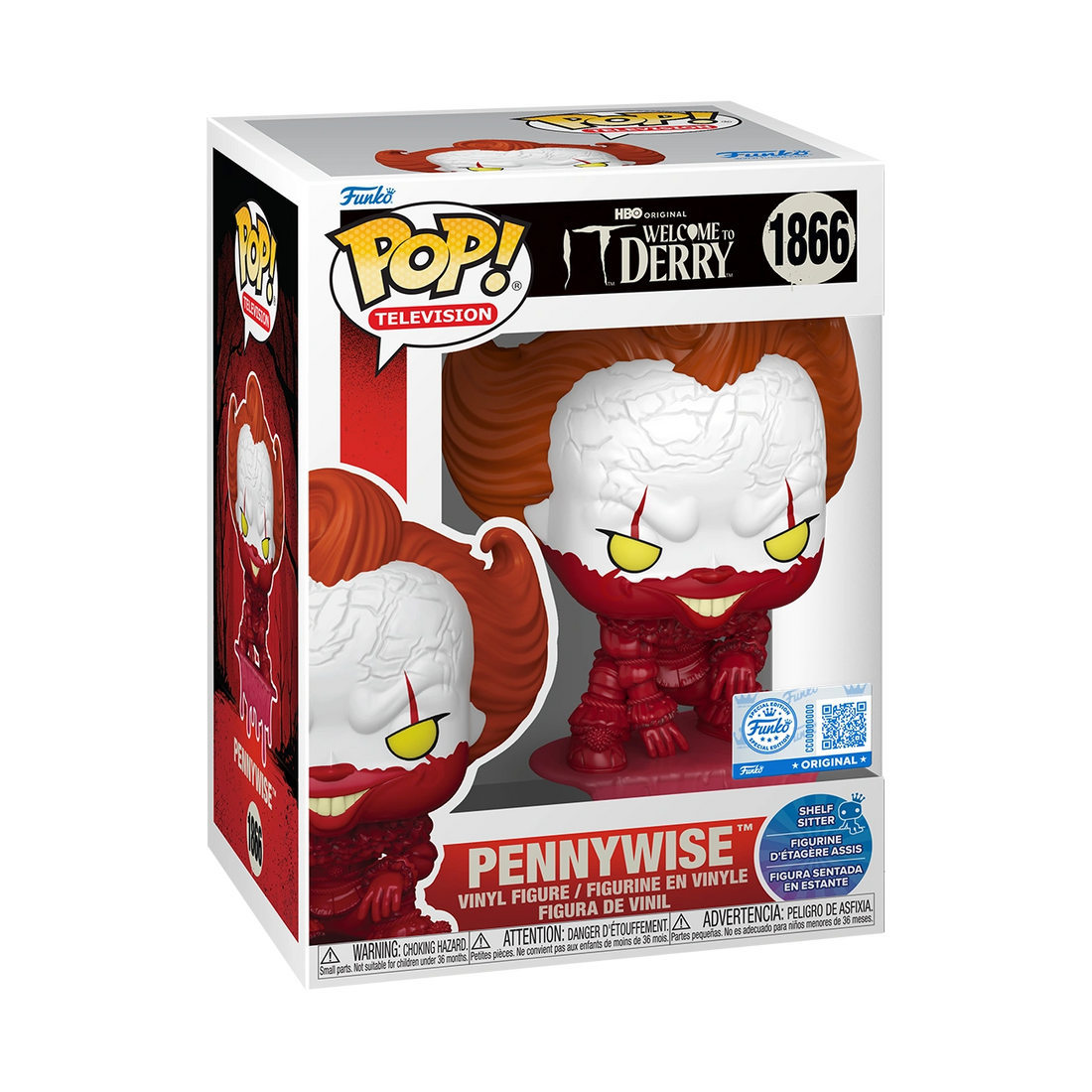 Funko Pop! Welcome to Derry - Pennywise (Shelf Sitter) Vinyl Figure, image 2