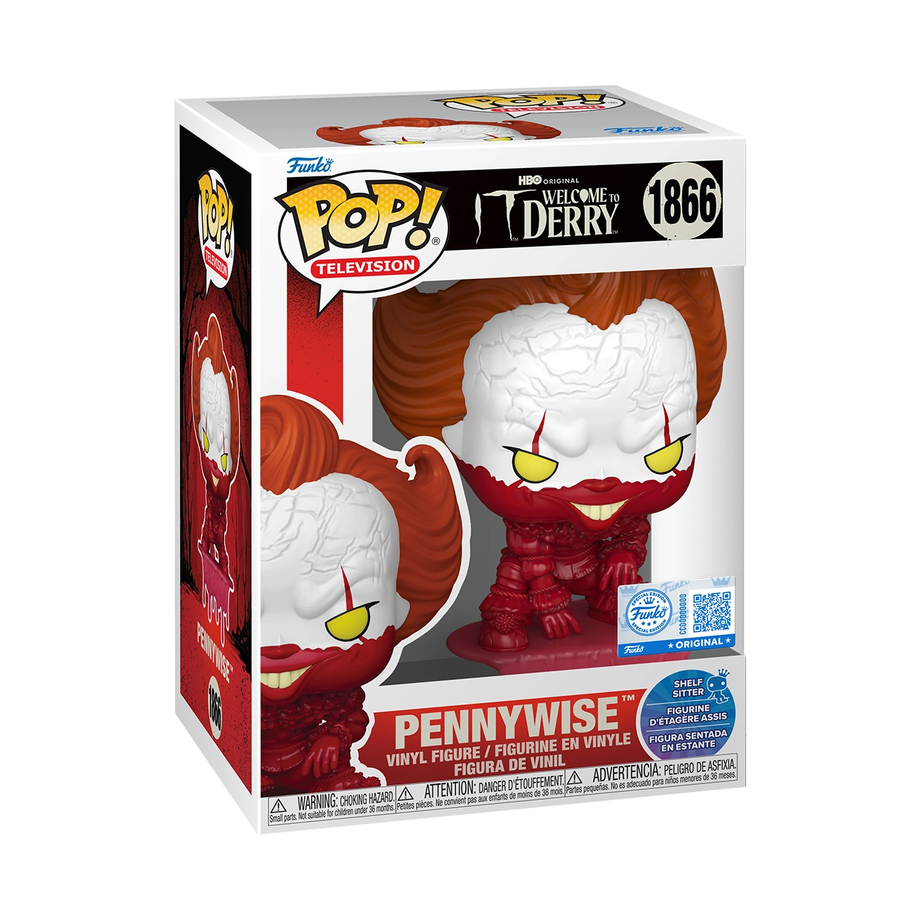 Funko Pop! Welcome to Derry - Pennywise (Shelf Sitter) Vinyl Figure