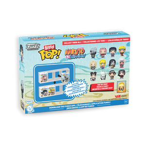 Funko Bitty Pop! Naruto - Team 2 4PK featuring collectible mini figures from Naruto: Shippuden series.
