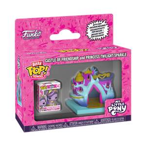 Funko Bitty Pop! Town MLP - Castle of Friendship miniature set with Princess Twilight Sparkle figure.