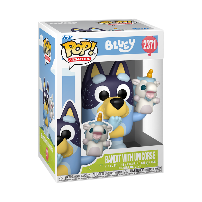 Funko Pop! Bluey - Bandit with Unicorse Vinyl Figure, image 2