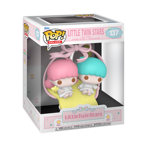 Funko Pop! Deluxe  Little Twin Stars Vinyl Figure in stylish display box featuring Kiki and Lala.