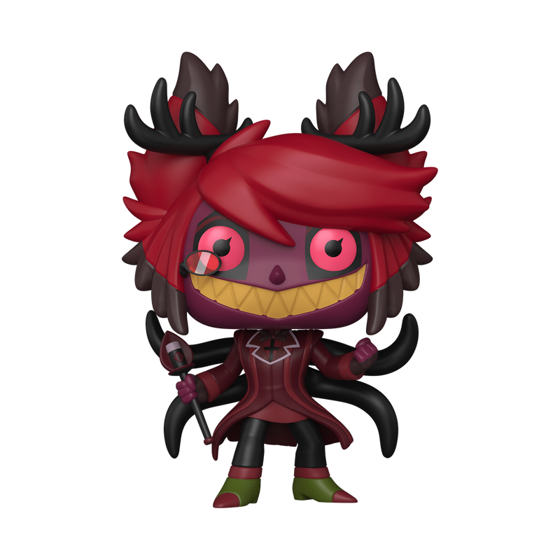 Funko Pop! Hazbin Hotel - Alastor Vinyl Figure featuring the Radio Demon with stylized design.