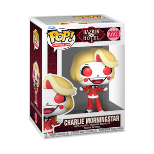 Funko Pop! Hazbin Hotel - Charlie Vinyl Figure in box showcasing Charlie Morningstar from Hazbin Hotel.