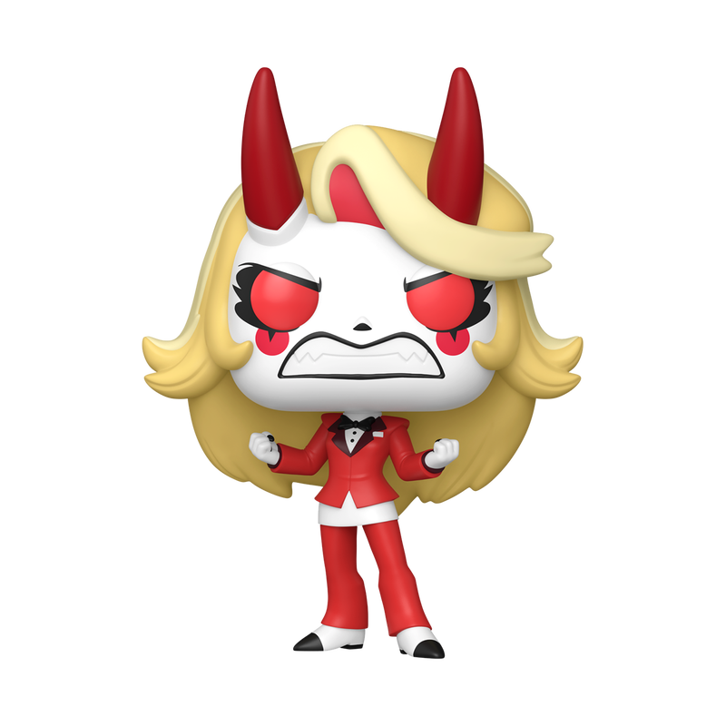 Funko Pop! Hazbin Hotel - Charlie Vinyl Figure showcasing the Princess of Hell in her iconic red outfit.