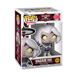 Funko Pop! Hazbin Hotel - Vaggie Vinyl Figure in collectible packaging showcasing her fierce design.