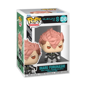 Funko Pop! Kaiju No.8 - Iharu Furuhashi Vinyl Figure in display box featuring stylized design.
