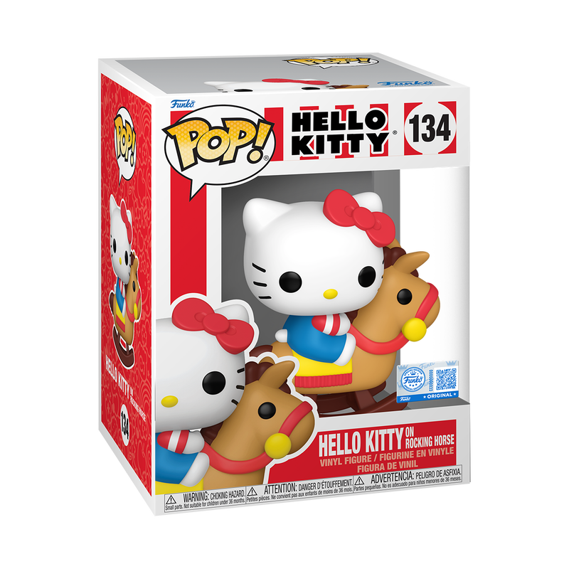 Funko Pop! Premium Hello Kitty on Rocking Horse Vinyl Figure in window box packaging