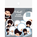 Furukawa Shiko Monchhichi Washi Flake Stickers - 20 Pieces