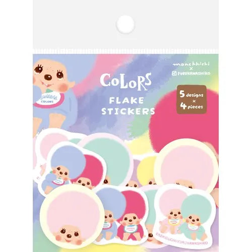 Furukawa Shiko Monchhichi Washi Flake Stickers - 20 Pieces, image 3