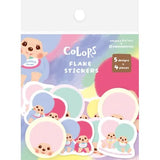 Furukawa Shiko Monchhichi Washi Flake Stickers - 20 Pieces