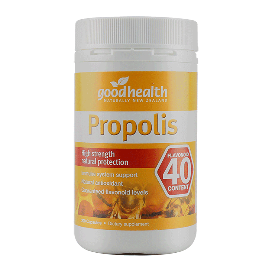 Good Health High Strength Propolis 40 200 Capsules, Propolis, OCARE NZ