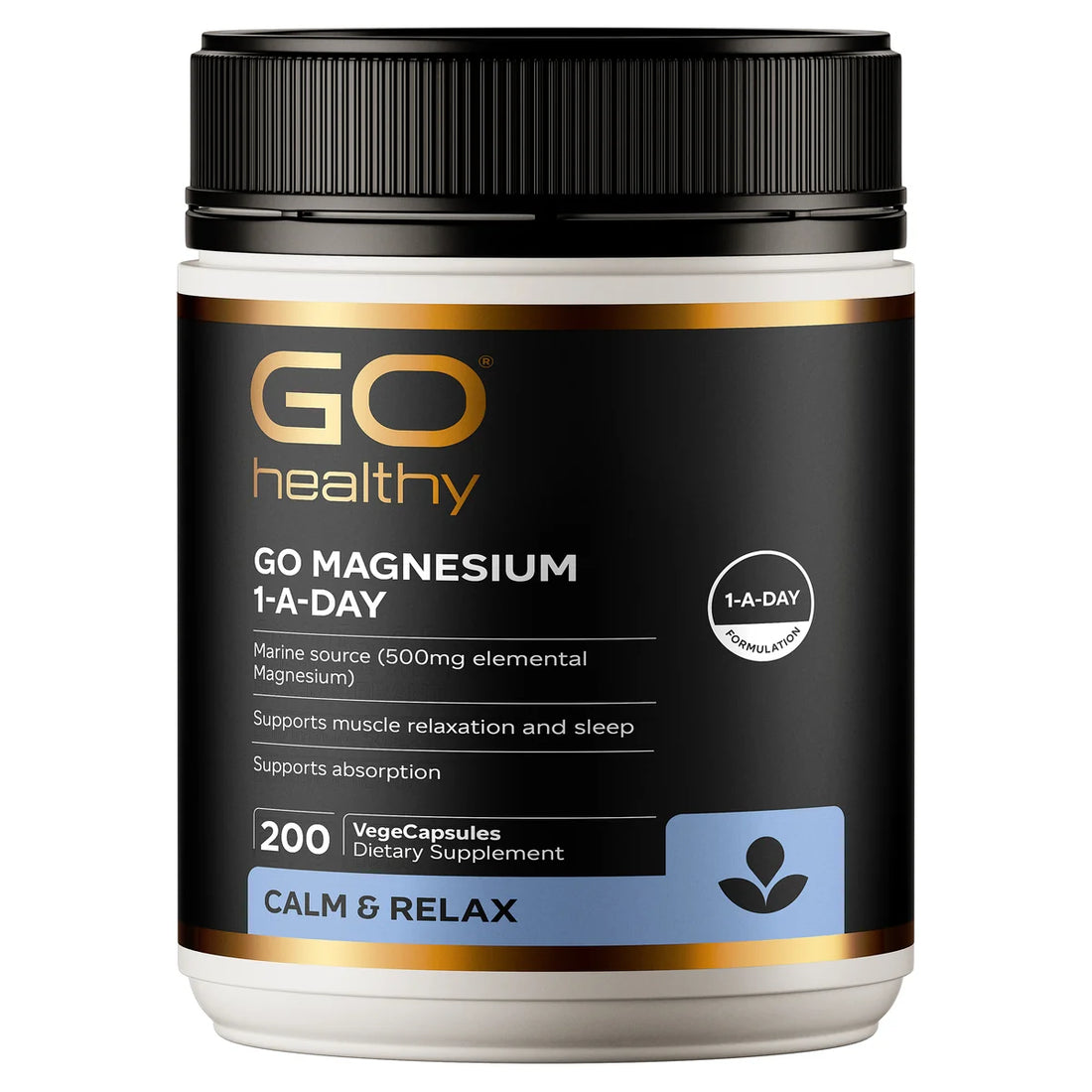 GO Healthy Go Magnesium 500mg 1-A-Day, image 3