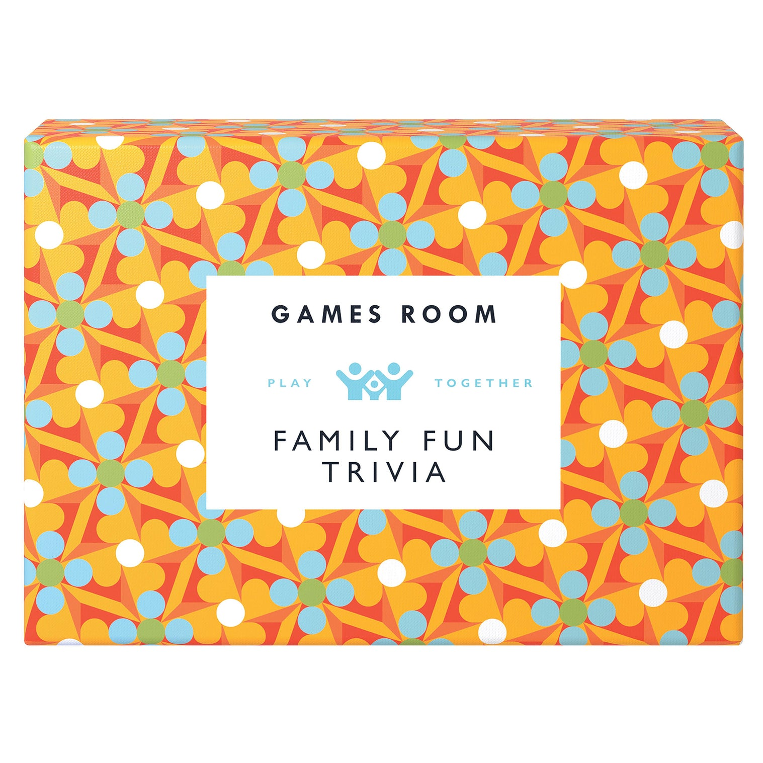 Games Room Family Fun Trivia colorful game box for family gatherings and trivia nights.