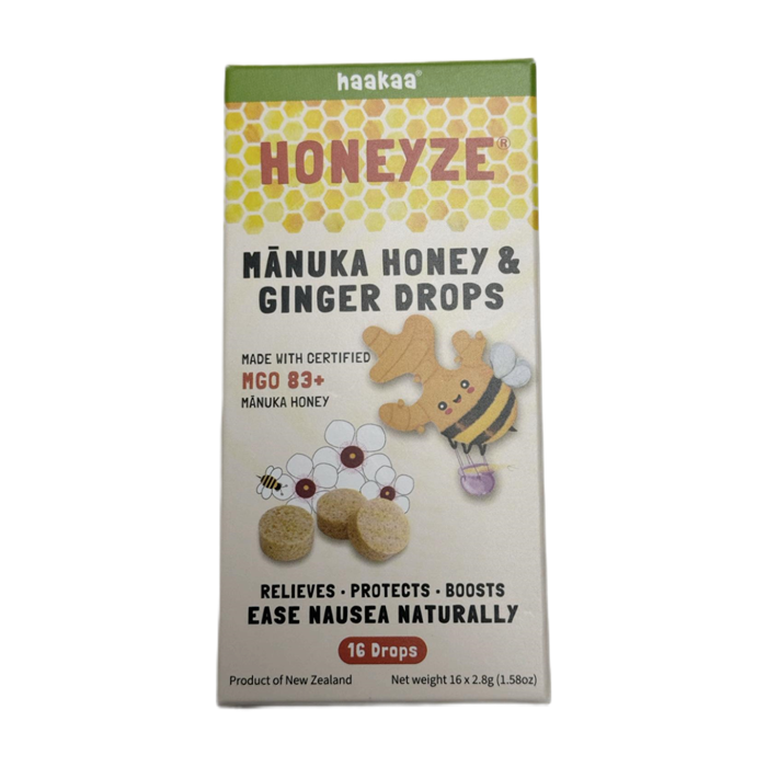 Haakaa Honeyze Manuka Honey & Ginger Drops 16 Drops