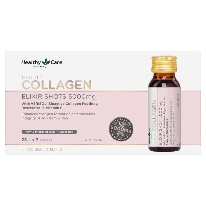 Healthy Care Beauty Collagen Elixir Shots 5,000mg 25mL x 7 bottles