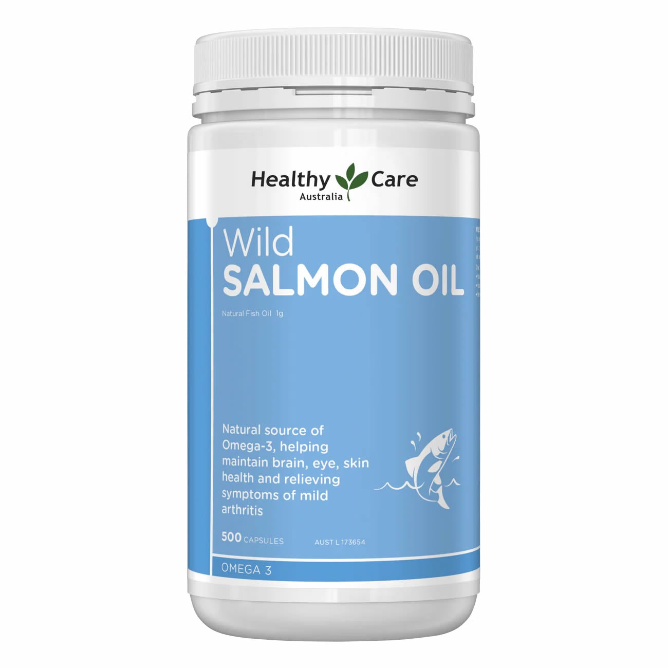 Healthy Care Salmon Oil 1000mg 500 Capsules