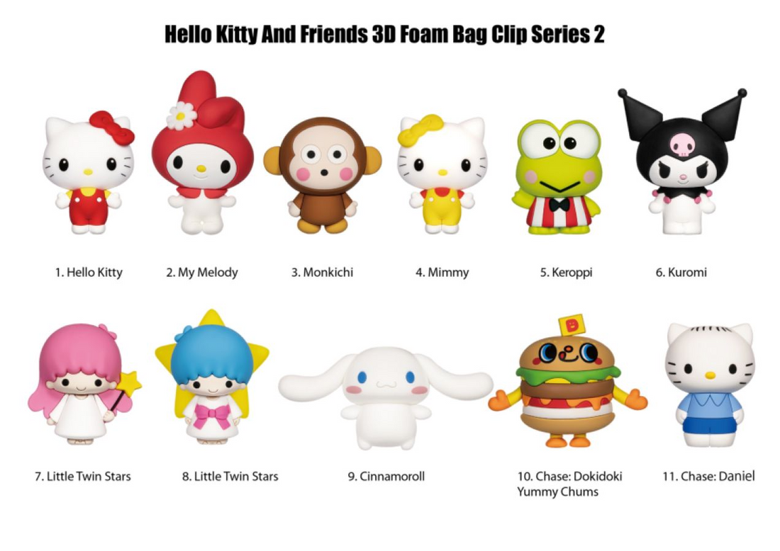 Hello Kitty - 3D PVC Bag Clips Series 2 Blind Bag, image 2