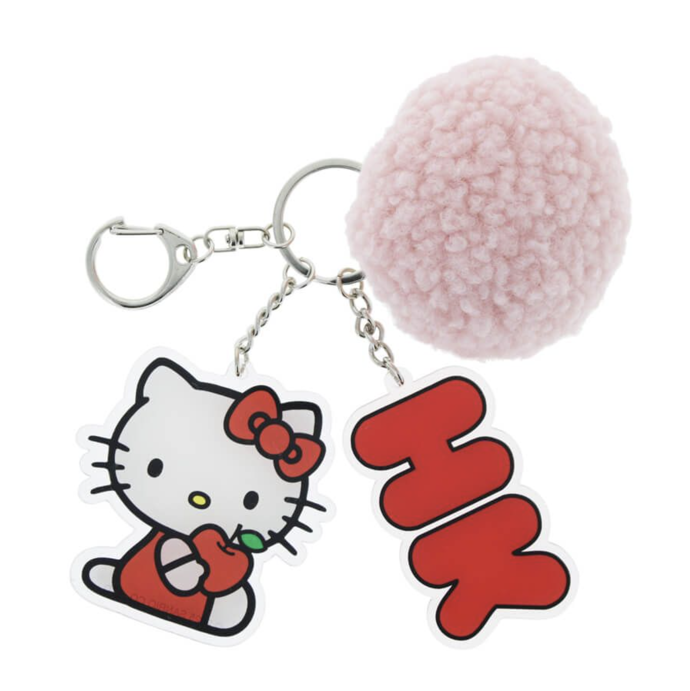 Hello Kitty Pretty In Pink Keyring, Plush Toys, OCARE NZ