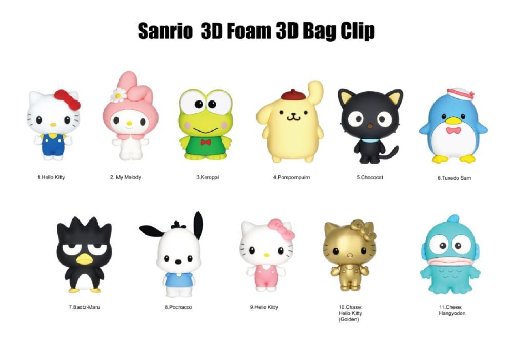 Hello Kitty - 3D PVC Bag Clips Series 1 Blind Bag, image 2
