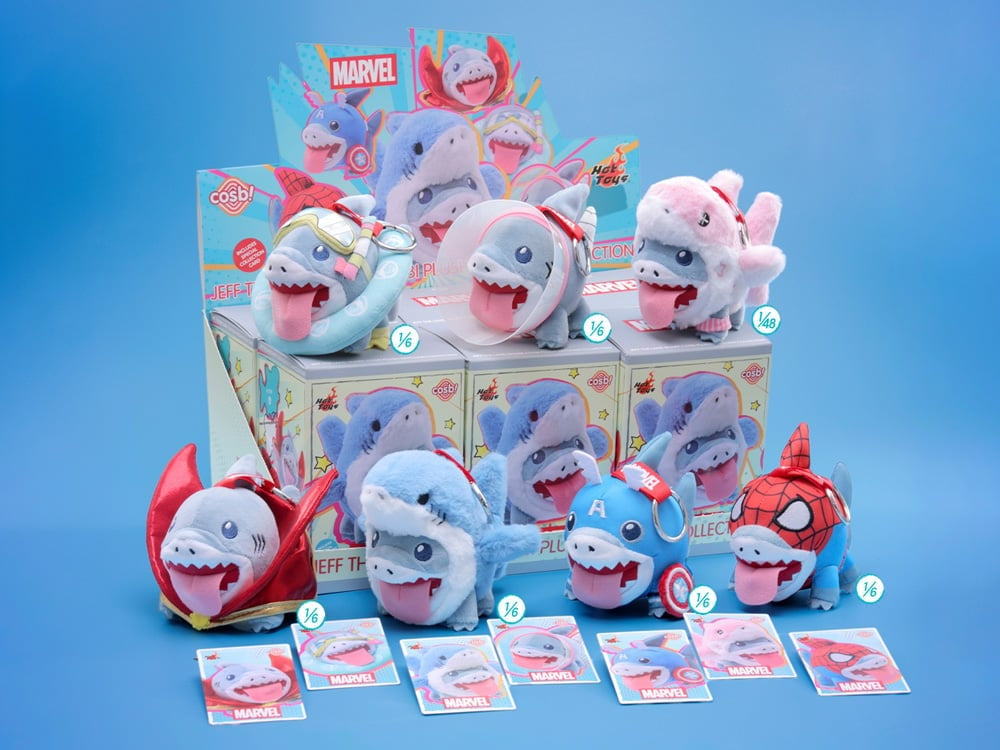 Hot Toys Marvel - Jeff the Land Shark Cosbi Plush Keychain Blind Box, image 9