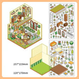 Infeel.Me 2.5D Deco Scene Sticker My Little House Series #1