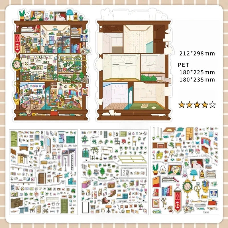Infeel.Me 2.5D Deco Scene Sticker My Little House Series #26, image 20