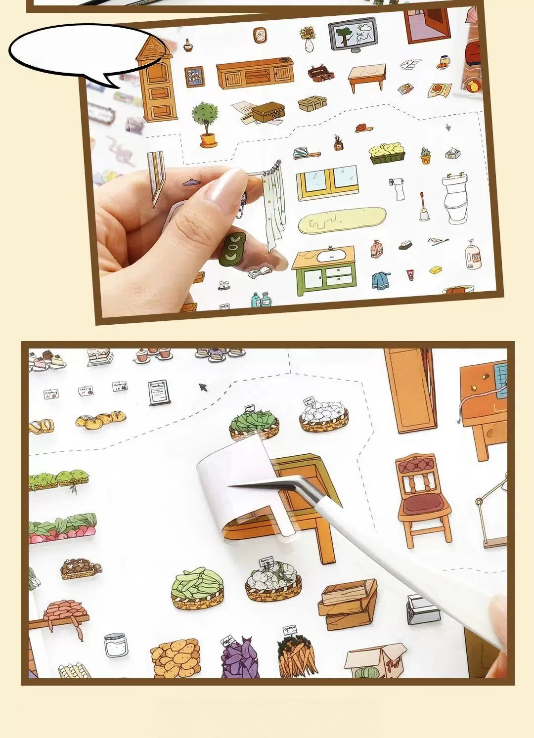 Infeel.Me 2.5D Deco Scene Sticker My Little House Series #28, image 8