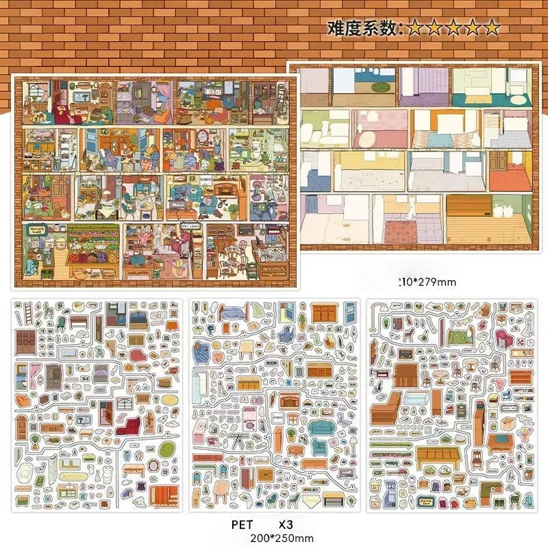 Infeel.Me 2.5D Deco Scene Sticker My Little House Series #28, image 17