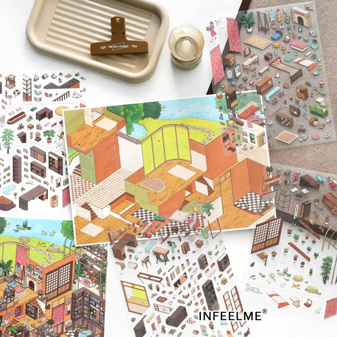 Infeel.Me 2.5D Deco Scene Sticker My Little House Series #38, image 5