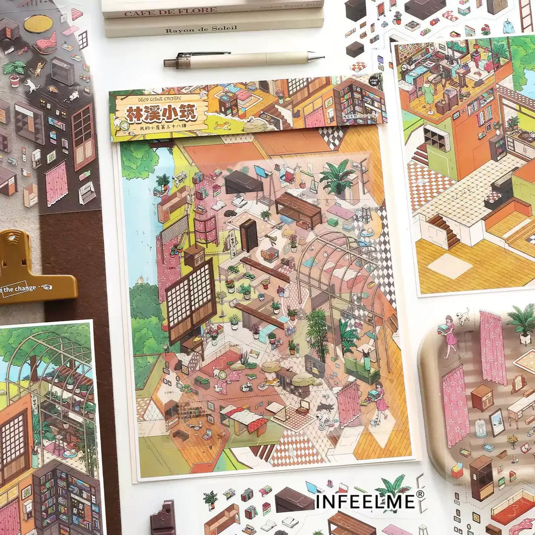 Infeel.Me 2.5D Deco Scene Sticker My Little House Series #38, image 4